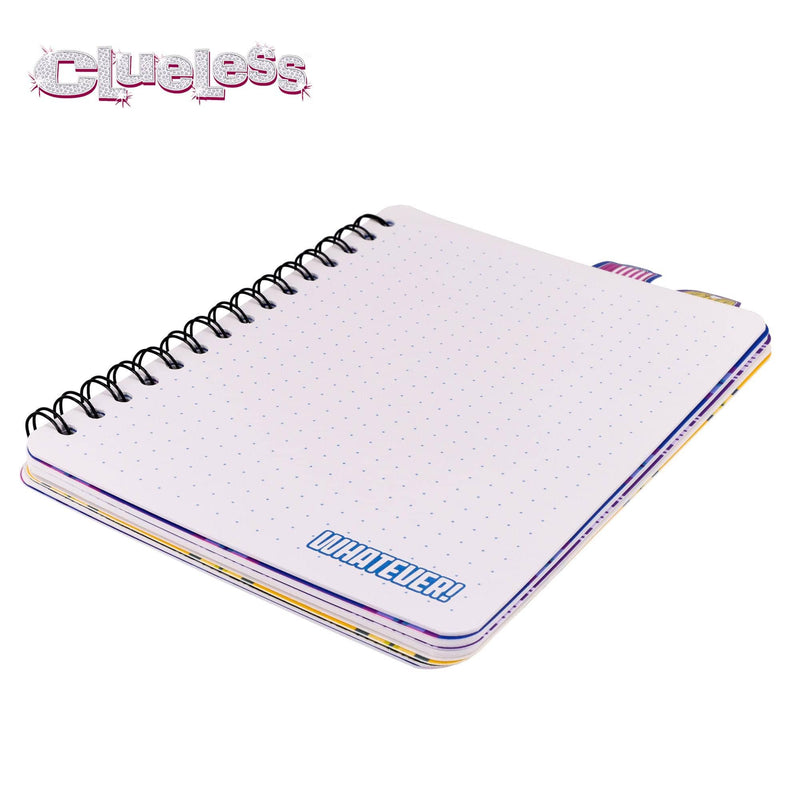 Clueless 4-Tab Spiral Notebook With 160 Dotted Sheets