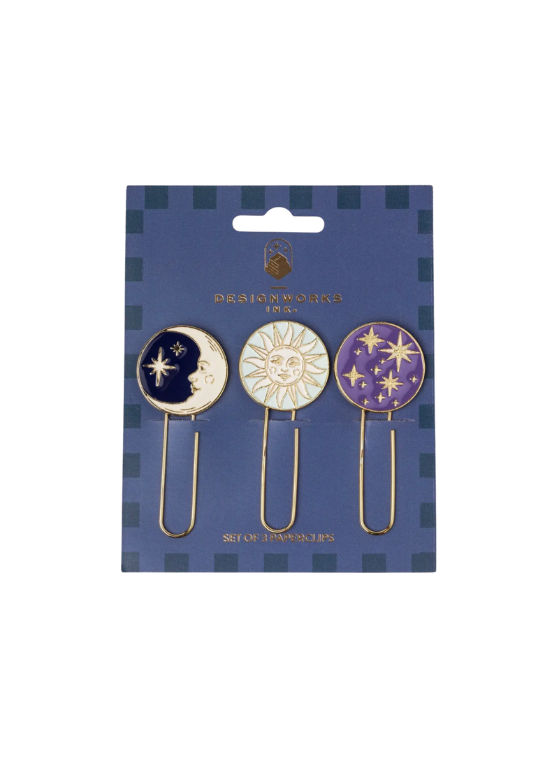 Set of 3 Paperclips - Celestial
