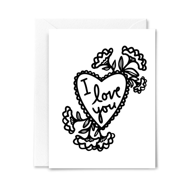 Vintage Tattoo Love Card