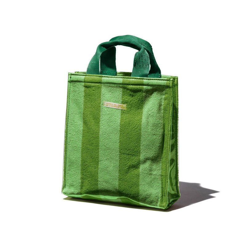 Covered Towel Document Bag: Green x Yellow