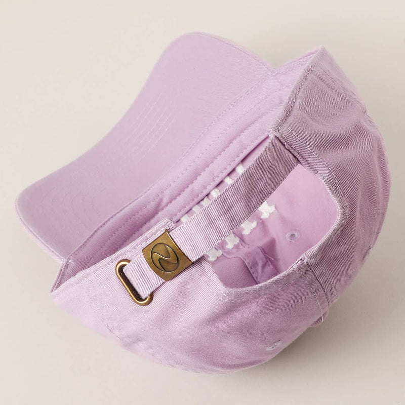 MAMA Typography Embroidered Baseball Cap: LILAC / One Size