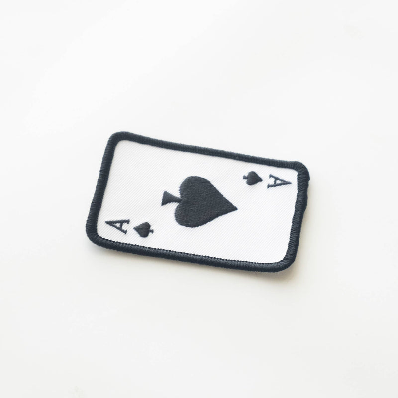 Ace of Spades Embroidered Iron on Patch: Yes
