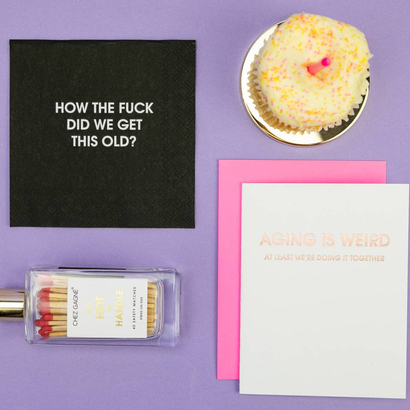 Too Hot To Handle - Glass Bottle Safety Matches - Red