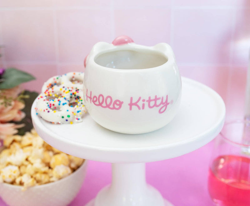 Hello Kitty Kitty Face Pink 3.5oz Sculpted Cup