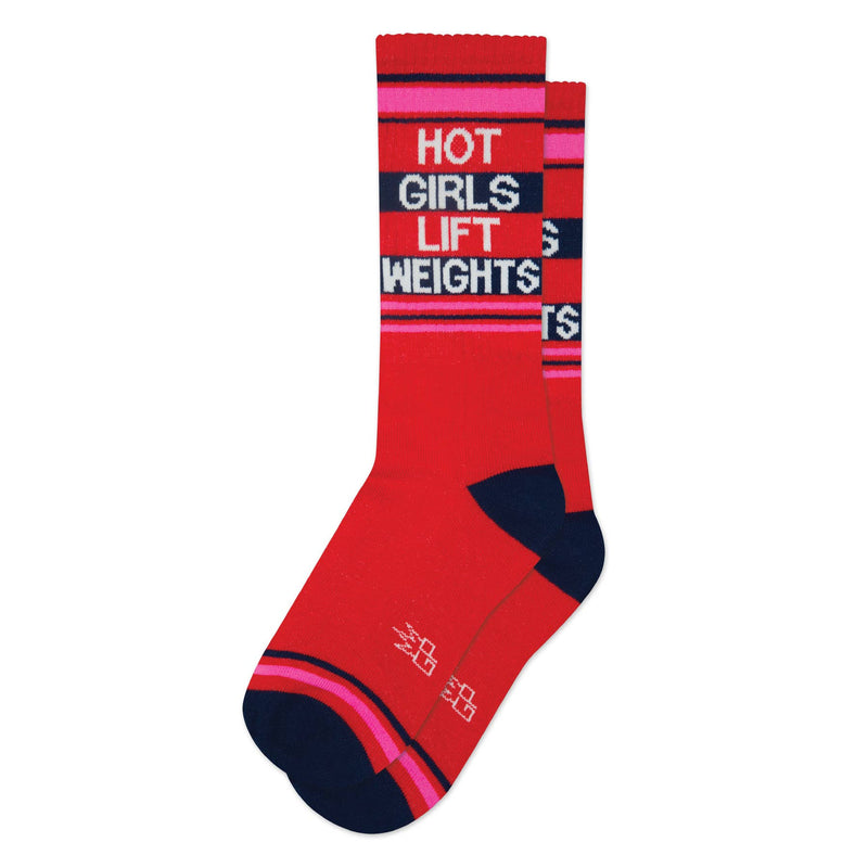 Hot Girls Lift Weights Gym Crew Socks