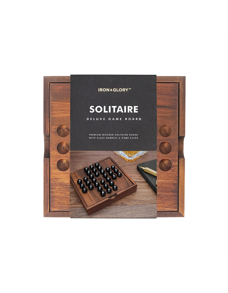 Iron & Glory Wooden Solitaire Game