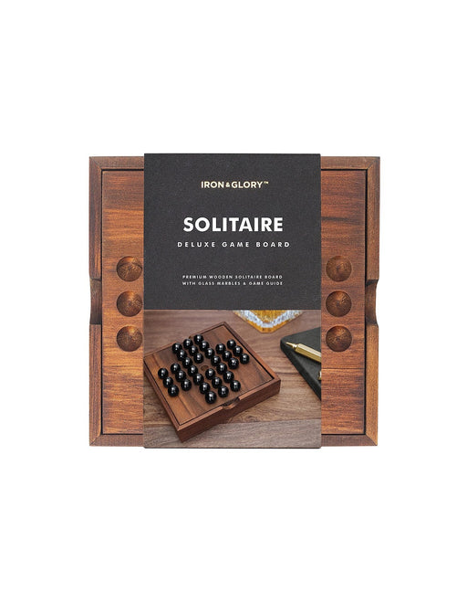 Iron & Glory Wooden Solitaire Game