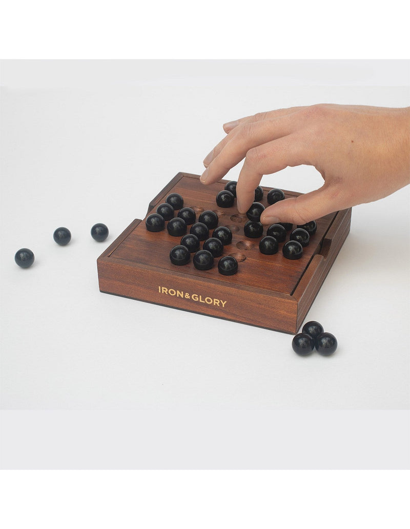 Iron & Glory Wooden Solitaire Game