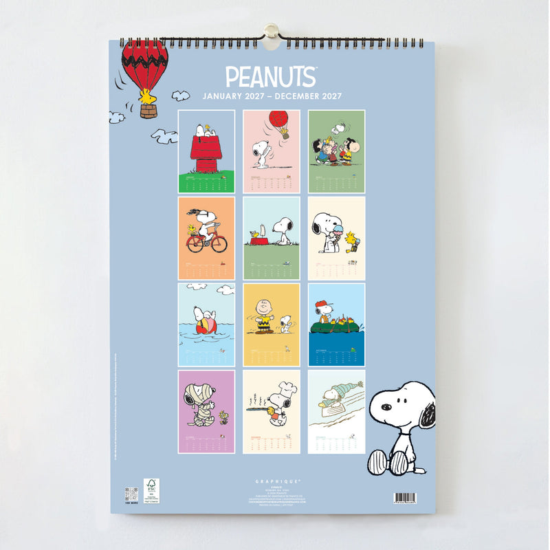 Peanuts 13x19 Limited Edition Wall Calendar detail