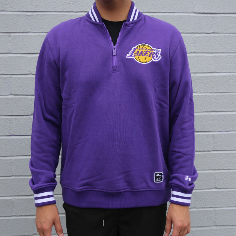 New Era Los Angeles Lakers Mens Thropre Quarter Zip