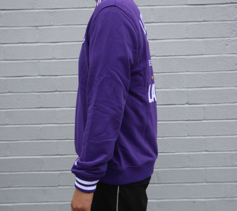 New Era Los Angeles Lakers Mens Thropre Quarter Zip