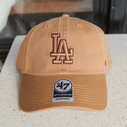 Los Angeles Dodgers 47' Brand Clean Up Dad Hat | Camel - LOCAL FIXTURE