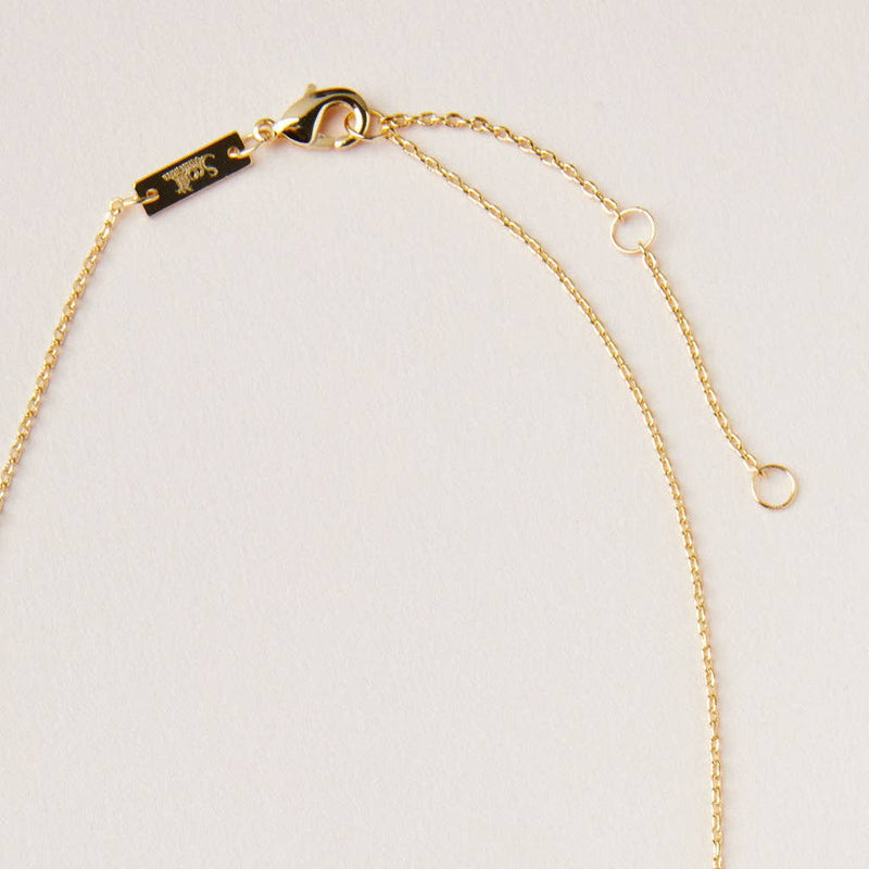Stone Intention Charm Necklace - Labradorite/Gold