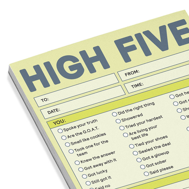 High Five Nifty Note Pad (Pastel Version) — LOCAL FIXTURE