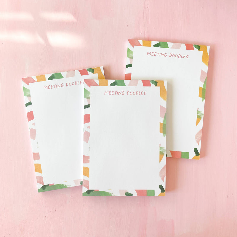 Meeting Doodles Notepad |  Funny Desk Notepad
