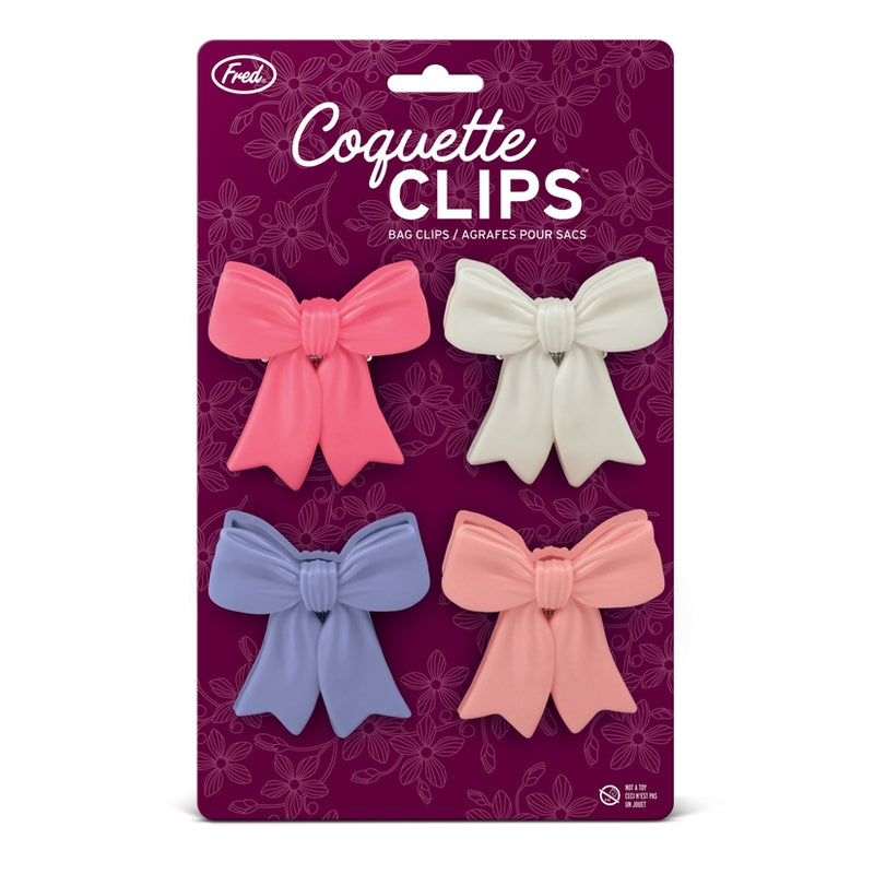 Coquette Clips | Bow Bag Clips - Set of 4