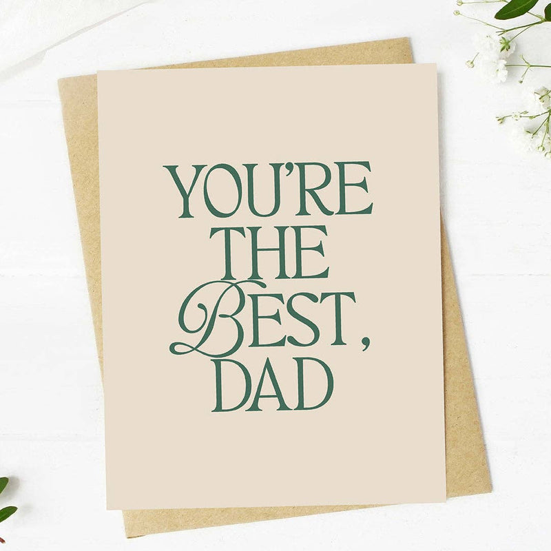 "You're the best Dad" Happy Father's Day Card