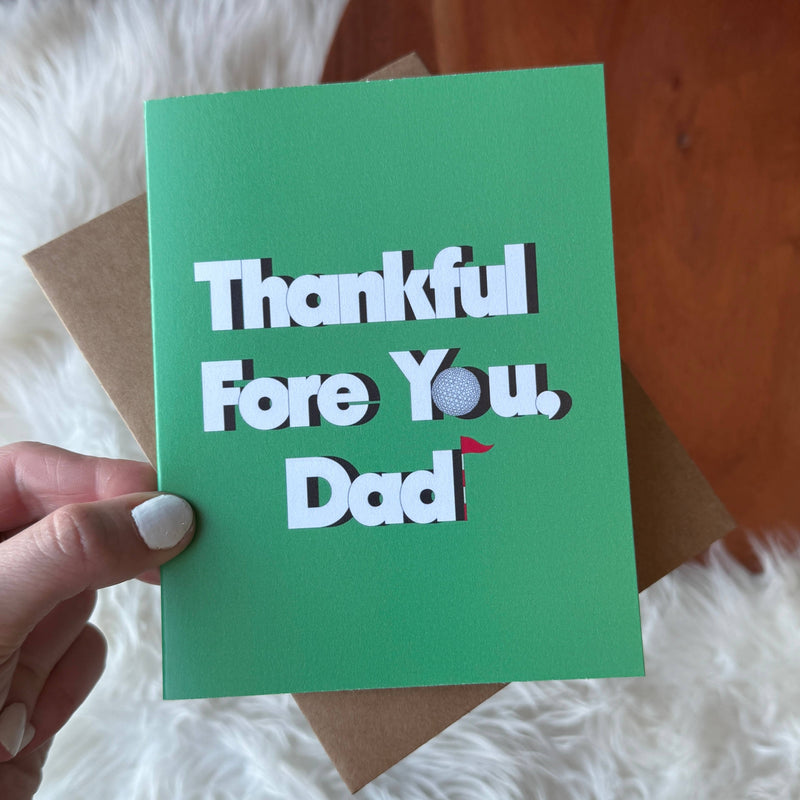 "Thankful fore you, Dad" Father's Day Golf Card