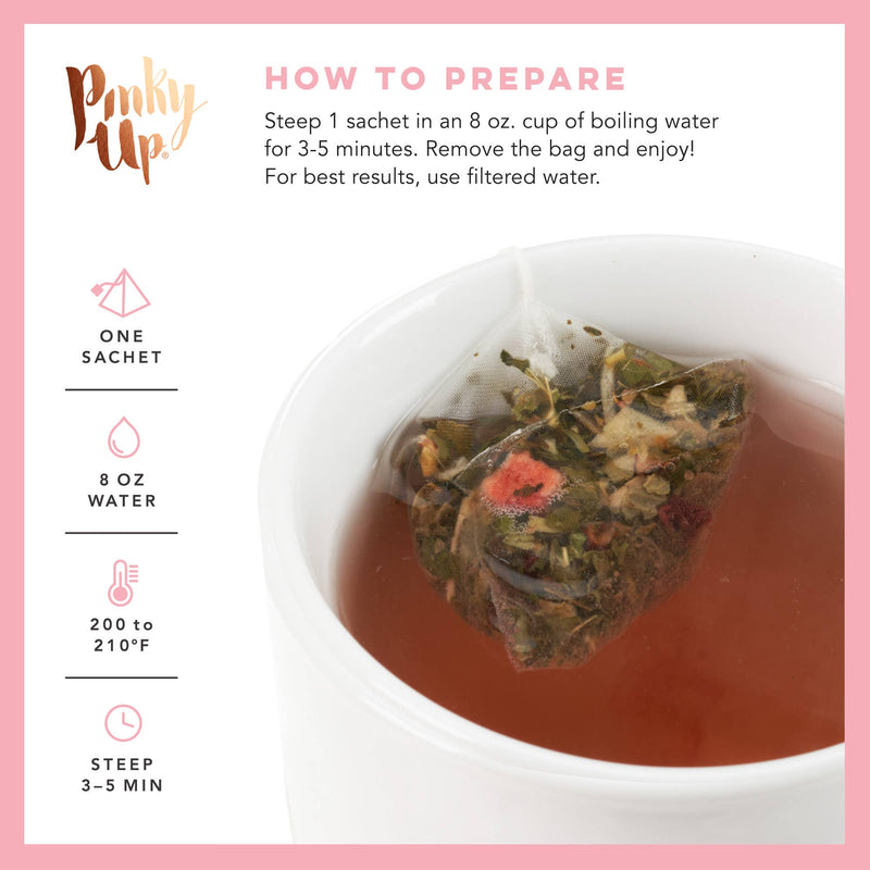 Strawberry Mint Herbal Tea  15 Sachets