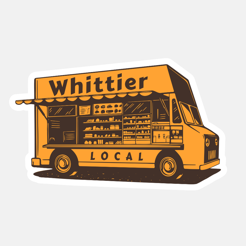 Whittier Local Food Truck Sticker