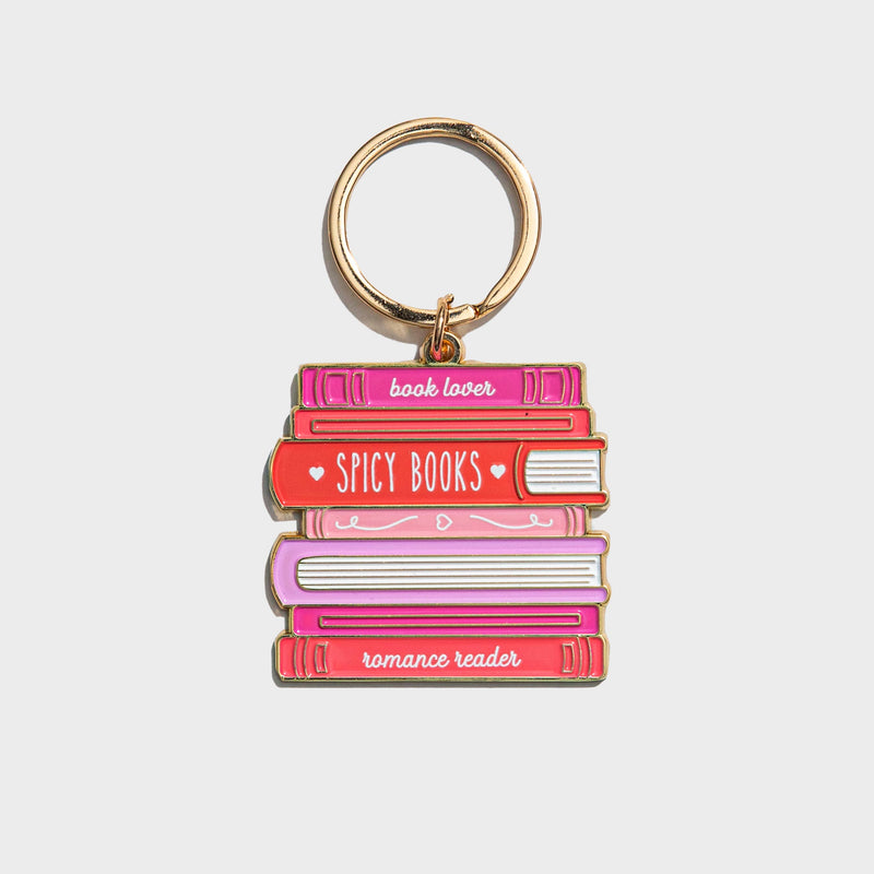 Spicy Romance Books Enamel Keychain Bag Charm