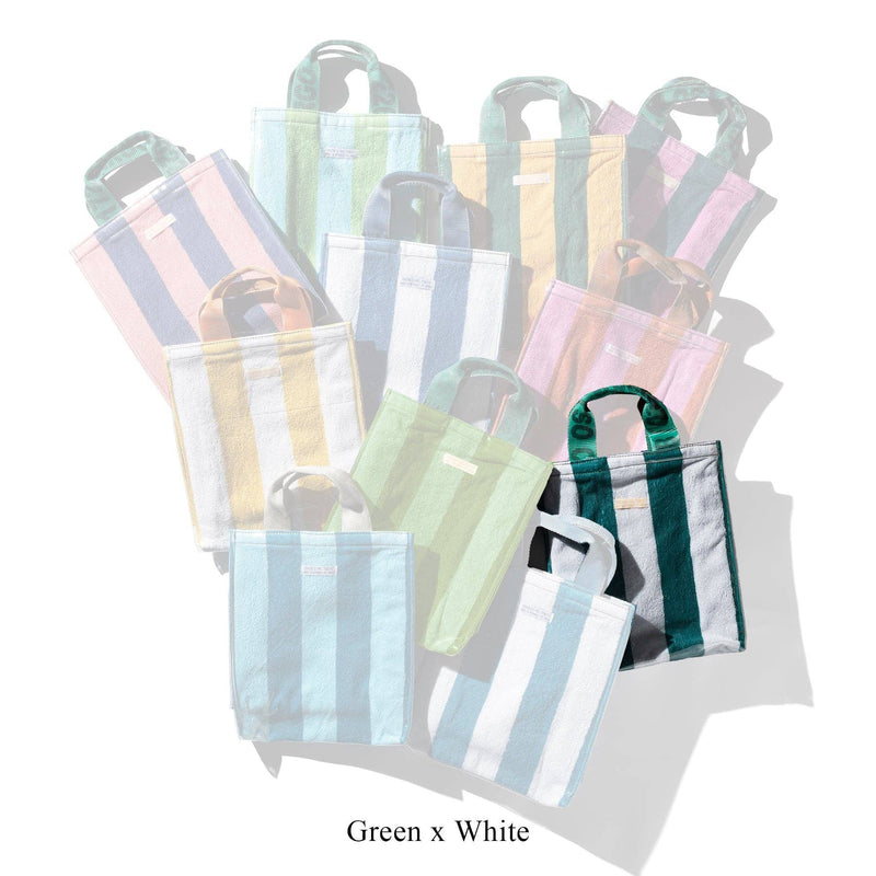 Covered Towel Document Bag: Green x Yellow