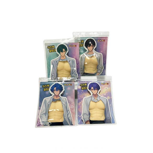 Six-Pack Squishy Stress Toy K-Style Abs Squeeze Fidget
