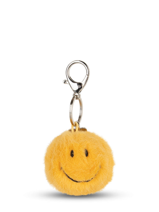Smiley Keychain ECO Fuzzy Yellow - 2"