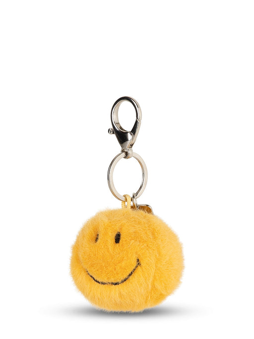 Smiley Keychain ECO Fuzzy Yellow - 2"