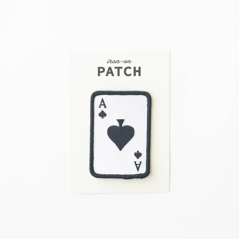 Ace of Spades Embroidered Iron on Patch: Yes
