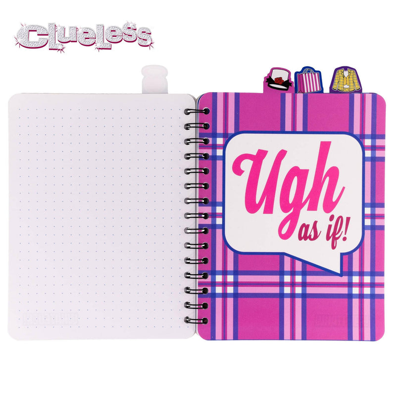 Clueless 4-Tab Spiral Notebook With 160 Dotted Sheets