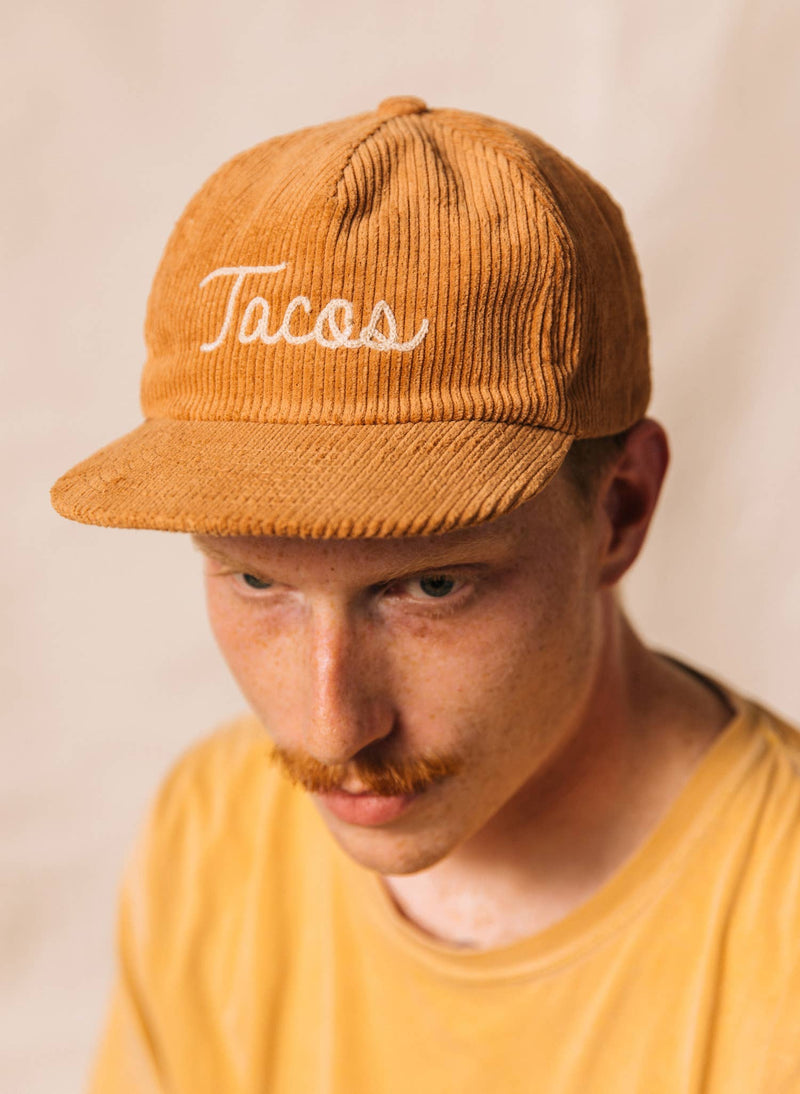 Tacos Chainstitch Rust Corduroy Hat, Western