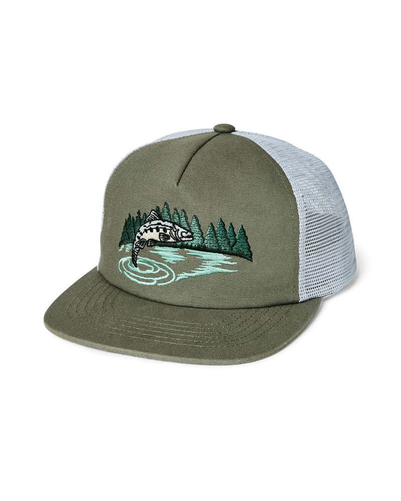 Filson Trout Trucker Mesh Cap in Dusty Pine