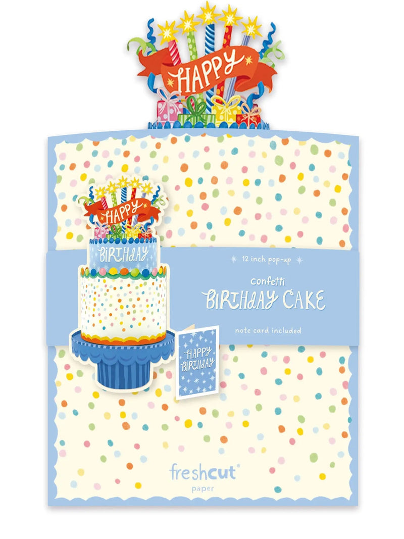 Confetti Birthday Cake Card