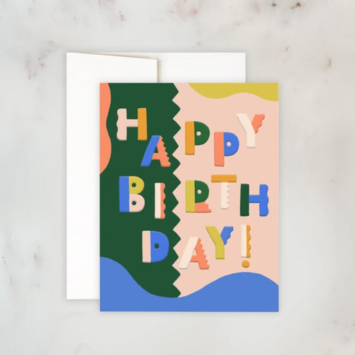 Birthday Colorblock Card - LOCAL FIXTURE