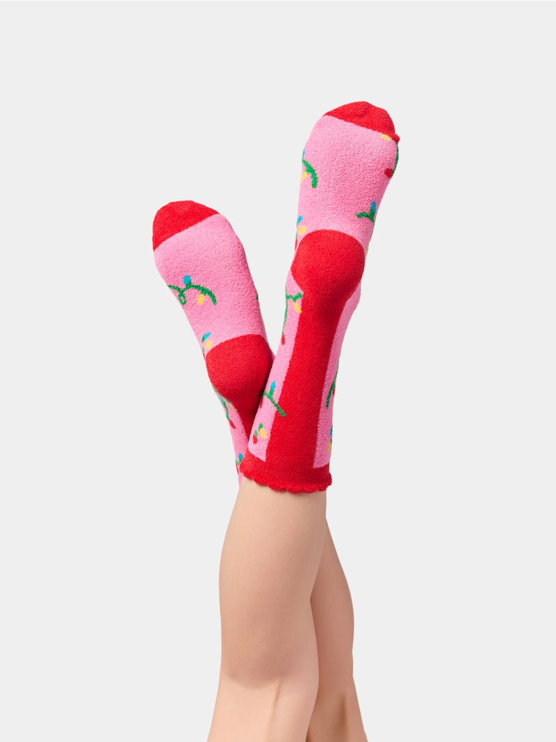 String Lights Socks | Pink