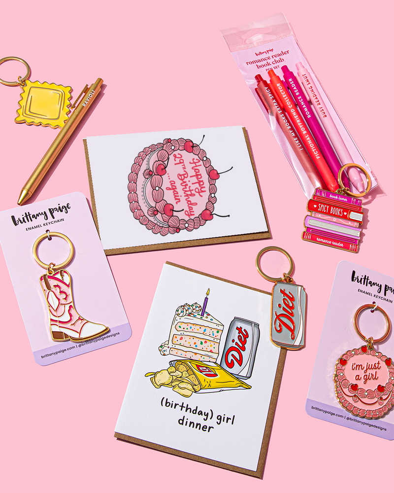 Spicy Romance Books Enamel Keychain Bag Charm