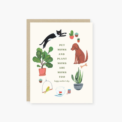 Pet Mom Plant Mom Mother's Day Card - LOCAL FIXTURE