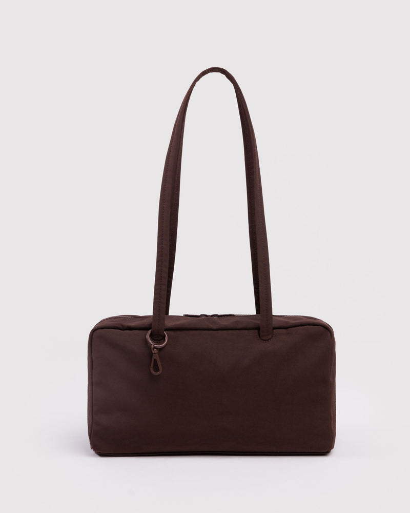 Nylon Bowler Bag - Coffee