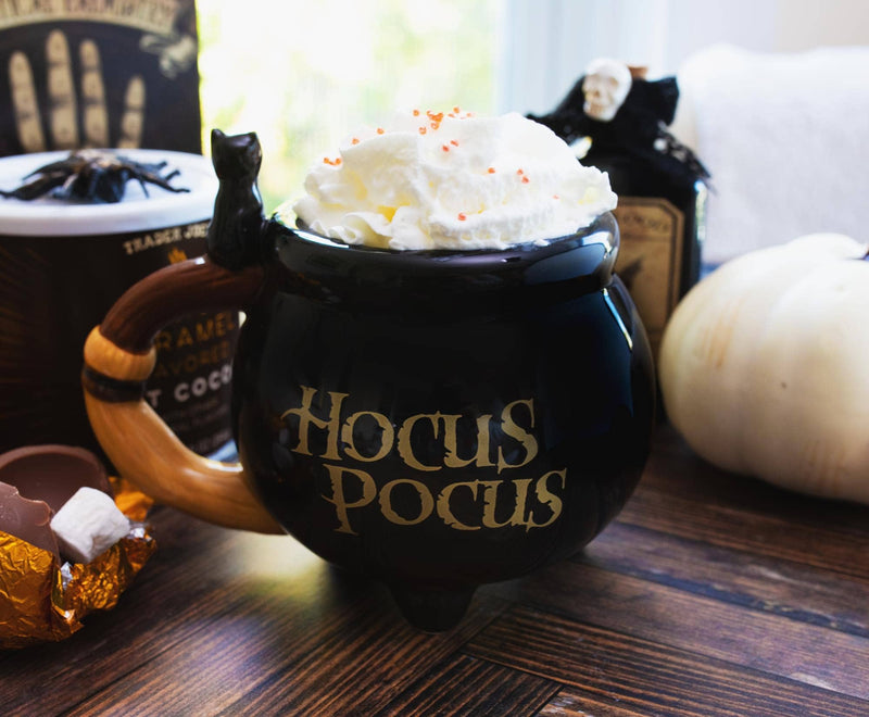 Hocus Pocus Sisters Cauldron Sculpted Ceramic Mug