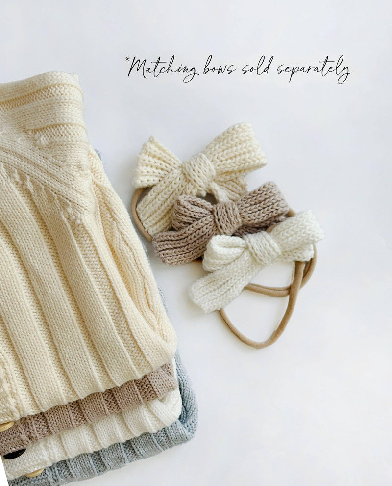Milo Jumpsuit: Taupe / 3-6 months