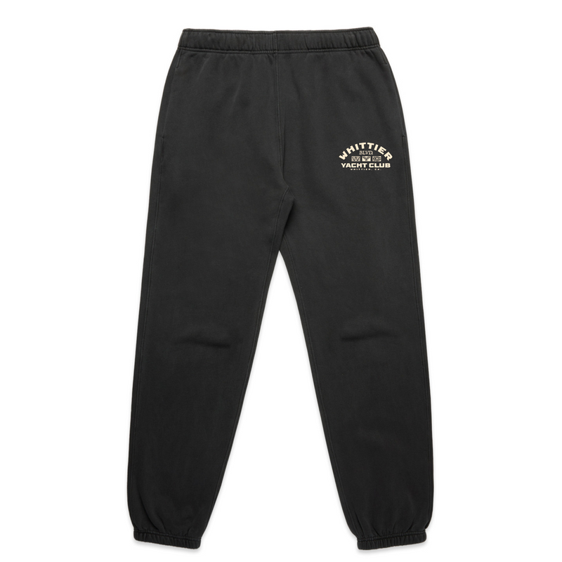 Heavy Faded Whittier Yacht Club Nautical Flag Track Pants