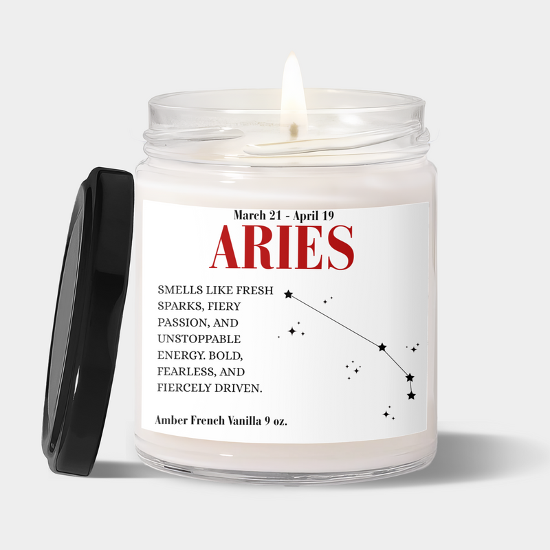 Aries 9oz Zodiac Candle