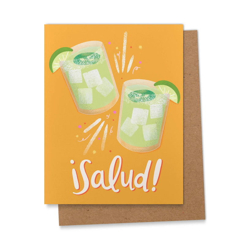 Salud! - Spanish Graduation Greeting Card - Margarita