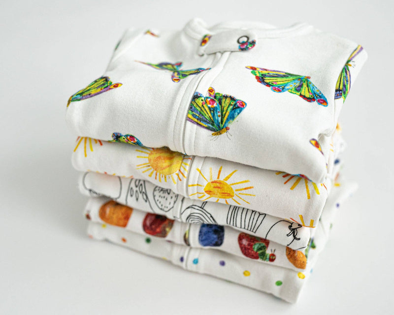 Fruit | Organic Zipper Footie: 6-9m