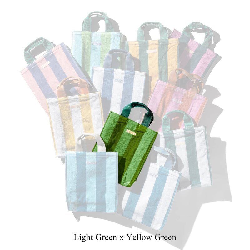 Covered Towel Document Bag: Green x Yellow