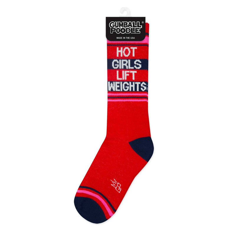 Hot Girls Lift Weights Gym Crew Socks