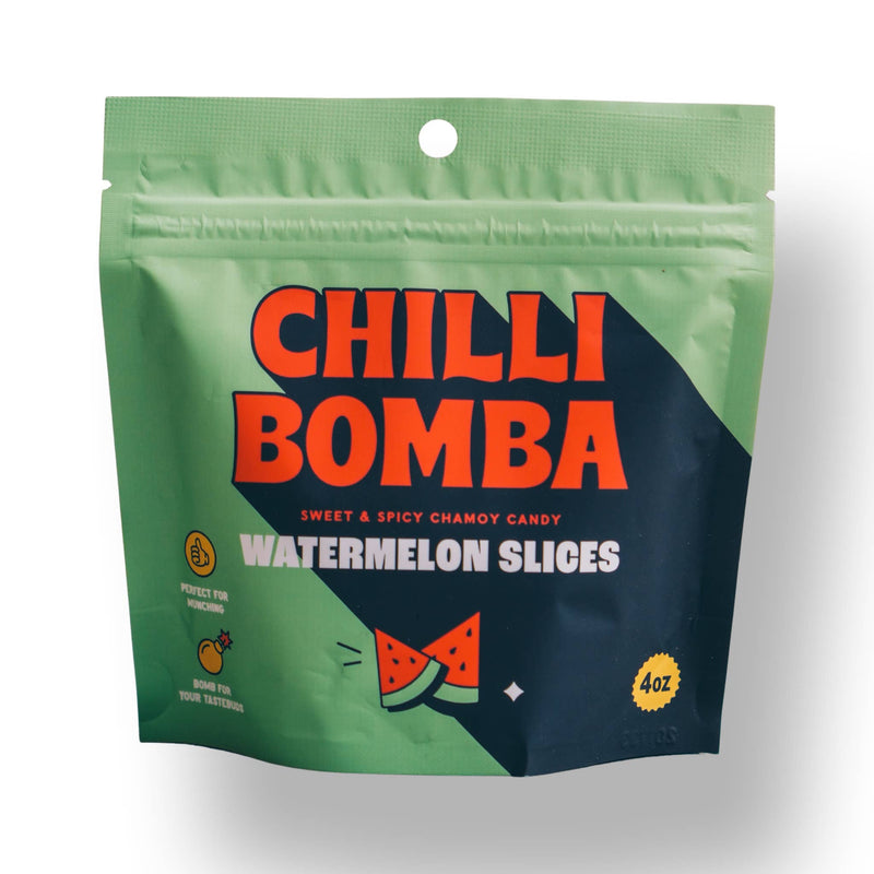 Chilli Bomba Watermelon Slices Chili Chamoy Candy 4oz /12ct