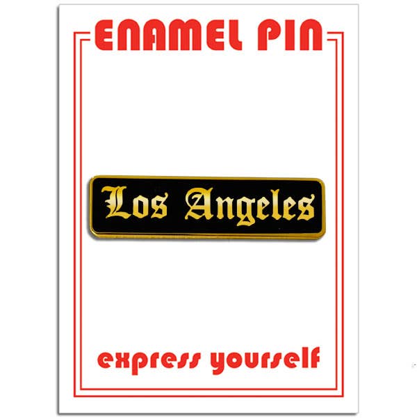 Los Angeles (Old English) Pin
