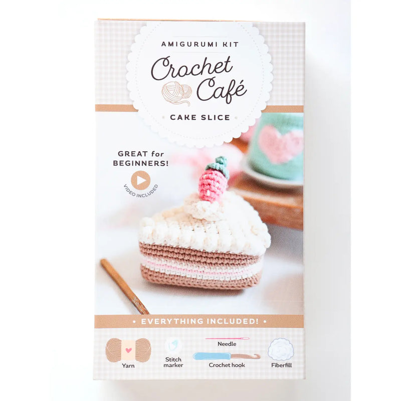 Crochet Café Amigurumi Kit Cake Slice